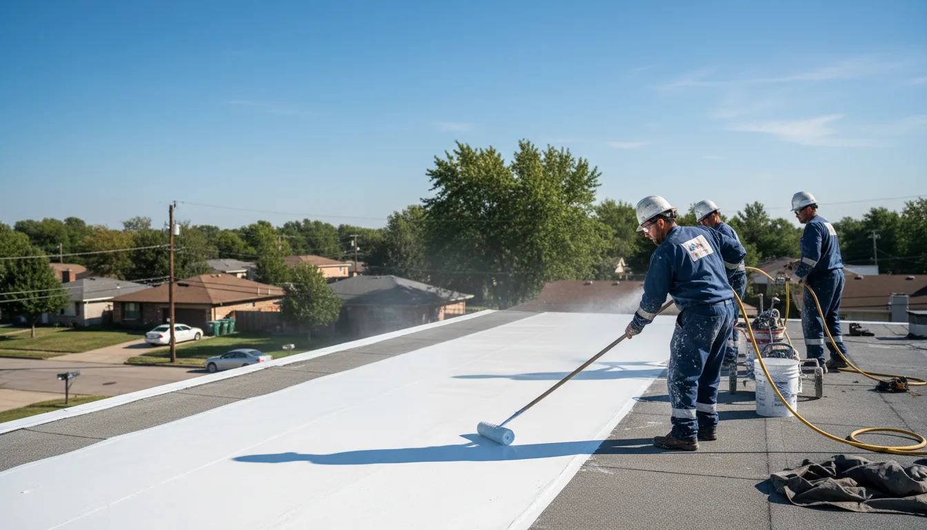 Commercial roof coating in Barco, NC near me